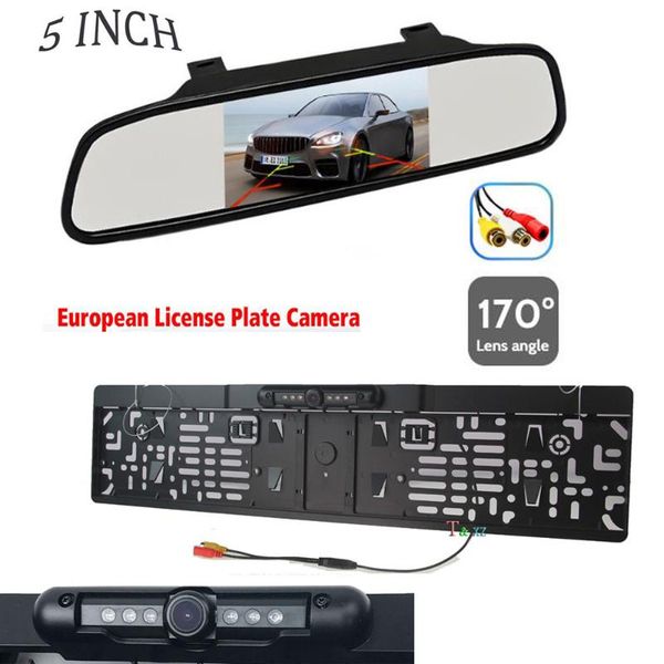 car video 5 inch 800x480 reverse backup lcd display 2 av monitor with eu license plate frame parking camera ir night vision
car video 5 inch 800x480 reverse backup lcd display 2 av monitor with eu license plate frame parking camera ir night vision