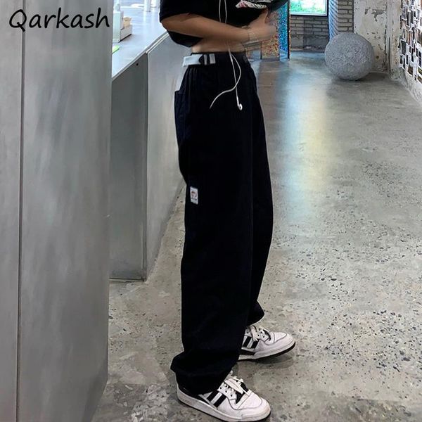 women's pants & capris cargo women harajuku cool solid design elastic waist japanese safari style female street retro trousers couple, Black;white
women's pants & capris cargo women harajuku cool solid design elastic waist japanese safari style female street retro trousers couple, Black;white