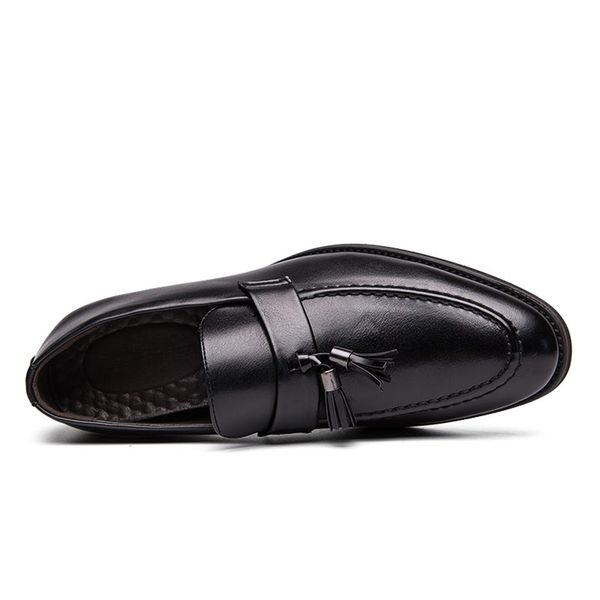 464748 yards cross-border men stylist leather shoes male leather foreign trade plus size mens shoes autumn british pointed tassel, Black
464748 yards cross-border men stylist leather shoes male leather foreign trade plus size mens shoes autumn british pointed tassel, Black