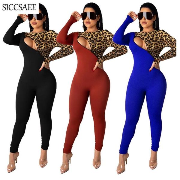 women's jumpsuits & rompers zipper hole cut out front bandage for women 2021 leopard printing patchwork bodycon bodysuit long pants, Black;white
women's jumpsuits & rompers zipper hole cut out front bandage for women 2021 leopard printing patchwork bodycon bodysuit long pants, Black;white