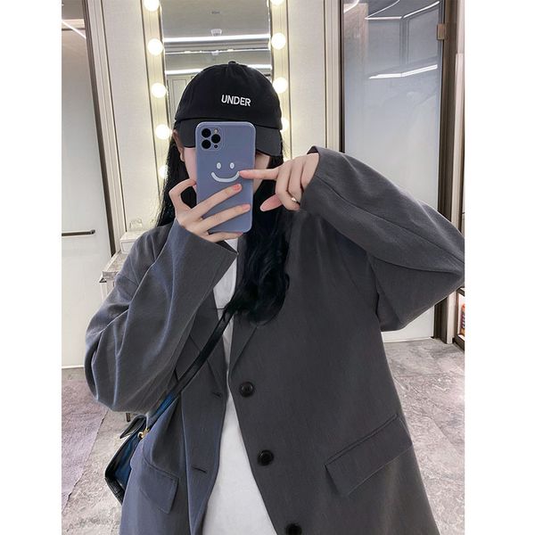 suit coat women's spring and autumn thin korean version leisure loose versatile slim dign sense of minority summer small suit, White
suit coat women's spring and autumn thin korean version leisure loose versatile slim dign sense of minority summer small suit, White