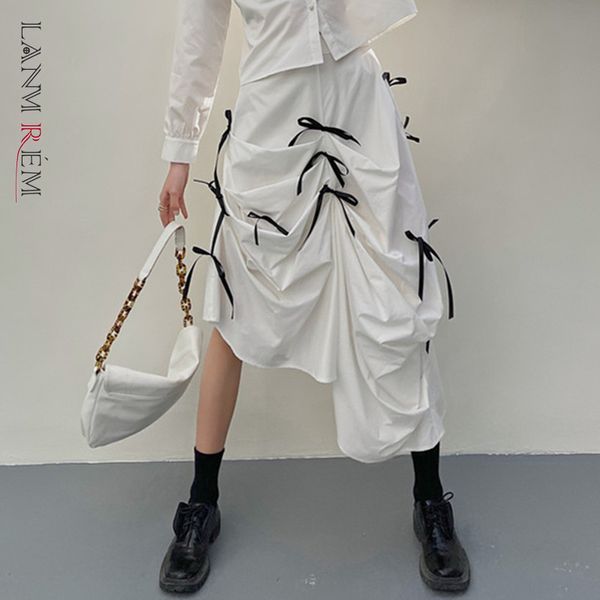 bow tie asymmetrical irregular skirt female half-length white high-waist pleated all-match skirts women fashion 2d1220 210507, Black
bow tie asymmetrical irregular skirt female half-length white high-waist pleated all-match skirts women fashion 2d1220 210507, Black