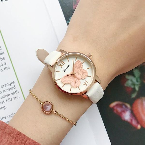wristwatches women quartz watches fashion casual butterfly pattern ladies wristwatch ulzzang brand creative gift clock, Slivery;brown
wristwatches women quartz watches fashion casual butterfly pattern ladies wristwatch ulzzang brand creative gift clock, Slivery;brown