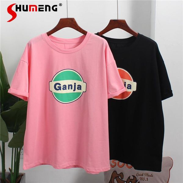 women's t-shirt 2021 summer plus size loose korean casual women cotton letters student tee short sleeve o-neck pullover ladies, White
women's t-shirt 2021 summer plus size loose korean casual women cotton letters student tee short sleeve o-neck pullover ladies, White