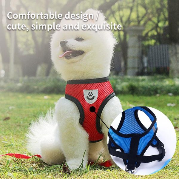 dog adjustable harness vest walking lead leash for puppy dogs collar polyester mesh small medium pet collars & leashes
dog adjustable harness vest walking lead leash for puppy dogs collar polyester mesh small medium pet collars & leashes