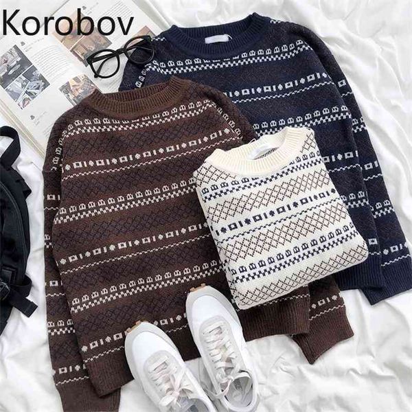korobov harajuku japanese striped women sweaters korean o neck long sleeve preppy style sueter mujer streetwear ulzzang pullover 210430, White;black
korobov harajuku japanese striped women sweaters korean o neck long sleeve preppy style sueter mujer streetwear ulzzang pullover 210430, White;black