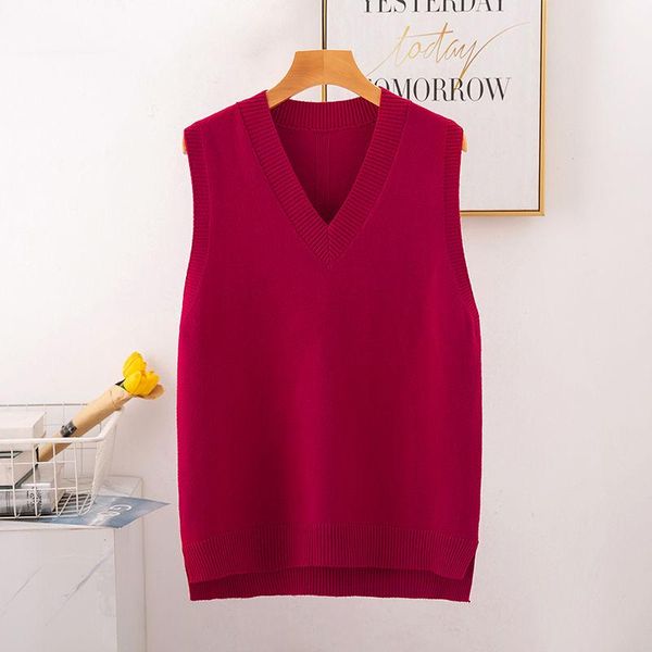 women's sweaters 2021 autumn women korean style vests lady solid color casual knitted sweater female short v-neck daily outwear n02, White;black
women's sweaters 2021 autumn women korean style vests lady solid color casual knitted sweater female short v-neck daily outwear n02, White;black