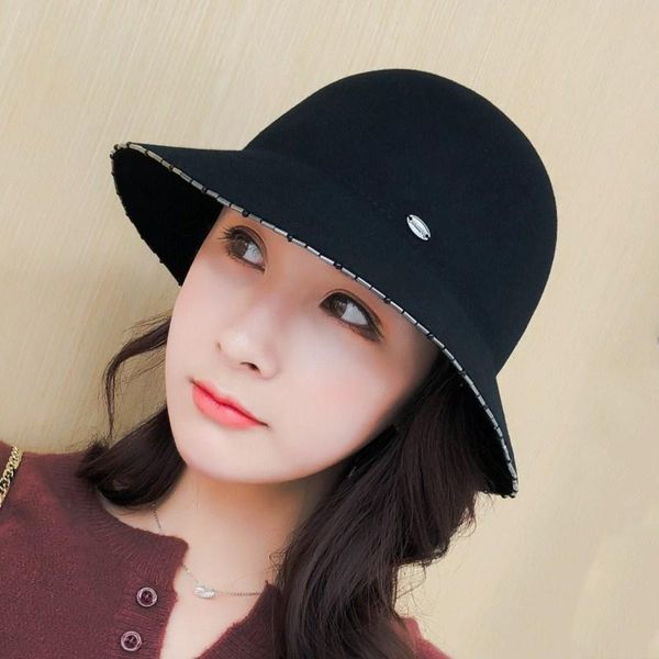 stingy brim hats seioum elegant women 100% wool fedoras felt for ladies vintage pearl winter flower bowler cloche hat gray black, Blue;gray
stingy brim hats seioum elegant women 100% wool fedoras felt for ladies vintage pearl winter flower bowler cloche hat gray black, Blue;gray