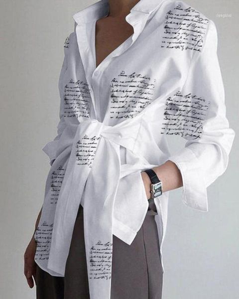 women autumn long sleeve office blouse shirt casual lace up print shirts elegant lapel neck asymmetric blusas femininas1, White
women autumn long sleeve office blouse shirt casual lace up print shirts elegant lapel neck asymmetric blusas femininas1, White