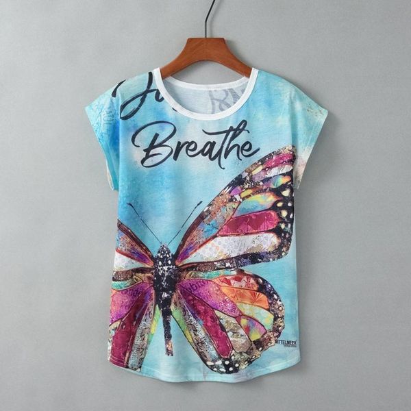 women's t shirt harajuku kawaii female t-shirt full butterfly print tshirt for woman short sleeve women clothes, White
women's t shirt harajuku kawaii female t-shirt full butterfly print tshirt for woman short sleeve women clothes, White