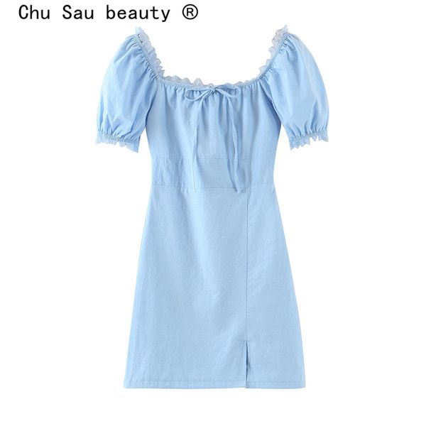beauty casual chic lace patchwork mini dress women bow split summer short sleeve cotton ladies es 210514, Black;gray
beauty casual chic lace patchwork mini dress women bow split summer short sleeve cotton ladies es 210514, Black;gray