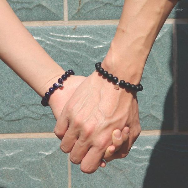 charm bracelets minimatist lover bracelet 8mm natural lava onyx cat eye stone beaded braclet distance heart magnet braslet for girlfriend gi, Golden;silver
charm bracelets minimatist lover bracelet 8mm natural lava onyx cat eye stone beaded braclet distance heart magnet braslet for girlfriend gi, Golden;silver