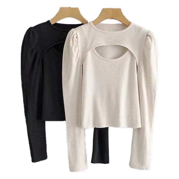 polo autumn winter women chest hollow bottoming shirt fashion chic long sleeves elastic t- female undershirt, White
polo autumn winter women chest hollow bottoming shirt fashion chic long sleeves elastic t- female undershirt, White
