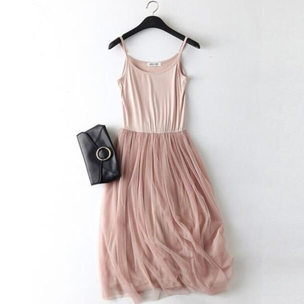 casual dresses sleeveless mesh patchwork basic spaghetti strap dress for women spring tulle elastic lace vest summer female, Black;gray
casual dresses sleeveless mesh patchwork basic spaghetti strap dress for women spring tulle elastic lace vest summer female, Black;gray