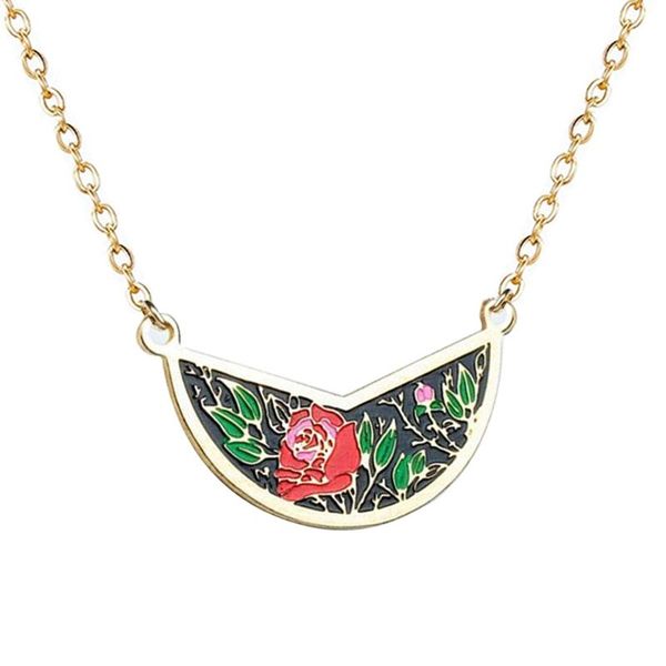 pendant necklaces retro gold shiny rose flower necklace charm woman fashion punk jewelry accessories party clavicle chain gift, Silver
pendant necklaces retro gold shiny rose flower necklace charm woman fashion punk jewelry accessories party clavicle chain gift, Silver