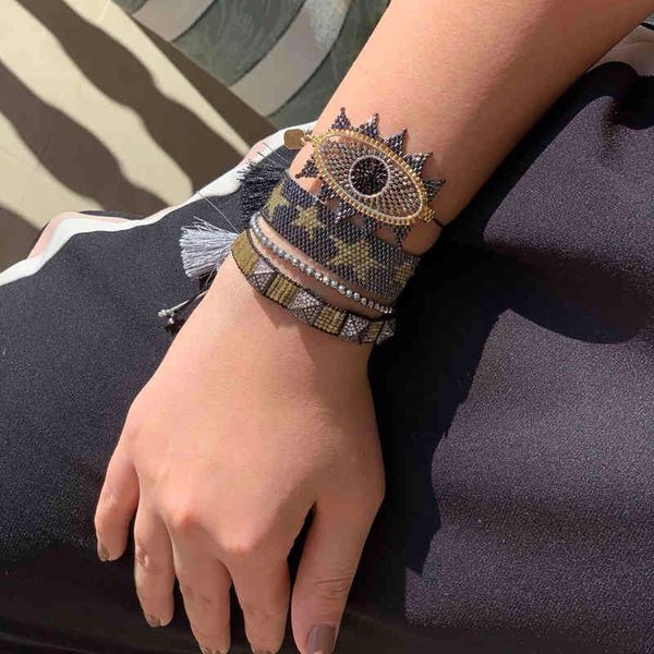 zhongvi turkish evil eye bracelet for women pulseras mujer miyuki jewellery 2021 fashion eye bracelets summer girl gifts, Golden;silver
zhongvi turkish evil eye bracelet for women pulseras mujer miyuki jewellery 2021 fashion eye bracelets summer girl gifts, Golden;silver