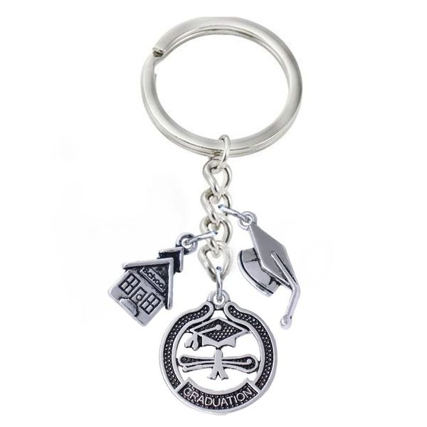 keychains fashion ancient metal graduation dr. cap diploma pendant diy key chain fit student gift souvenir holder, Silver
keychains fashion ancient metal graduation dr. cap diploma pendant diy key chain fit student gift souvenir holder, Silver