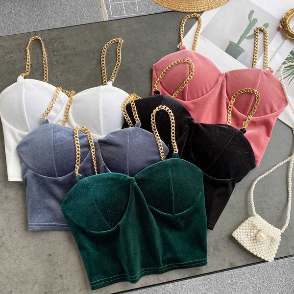 lady fashion chain vest women's vintage velvet sleeveless solid color bustier corset crop clothes q761 210623, White
lady fashion chain vest women's vintage velvet sleeveless solid color bustier corset crop clothes q761 210623, White
