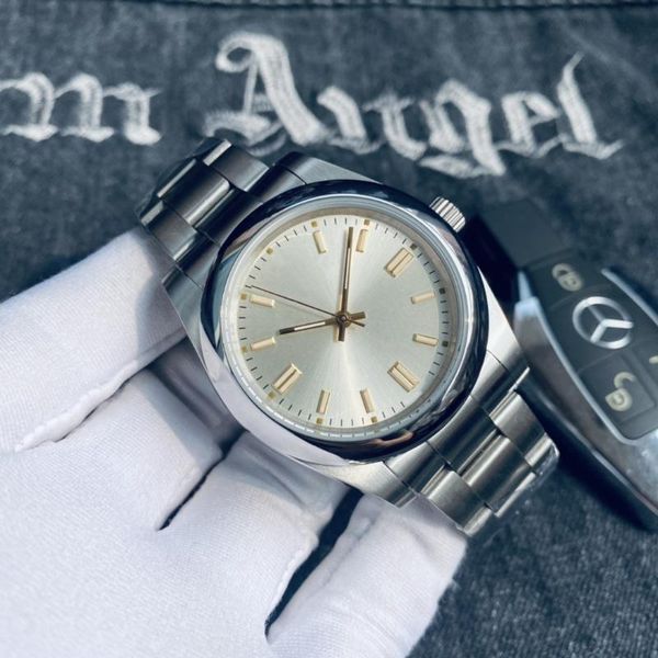 wristwatches mens watch oyster automatic mechanical sapphire glass solid 316l stainless steel fashion dial men watches 41mm, Slivery;brown
wristwatches mens watch oyster automatic mechanical sapphire glass solid 316l stainless steel fashion dial men watches 41mm, Slivery;brown