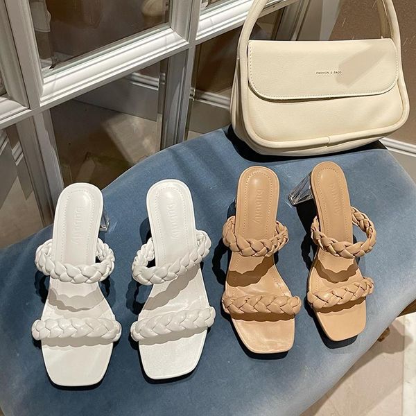 women stripper chunky crystal low high heels slippers mules open toe white slides outdoor prom shoes, Black 
women stripper chunky crystal low high heels slippers mules open toe white slides outdoor prom shoes, Black