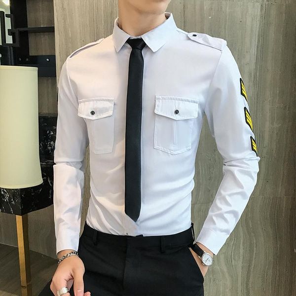 autumn fashion contrast color vertical long sleeve shirt men night club chemise homme men's loose clothing casual shirts, White;black
autumn fashion contrast color vertical long sleeve shirt men night club chemise homme men's loose clothing casual shirts, White;black
