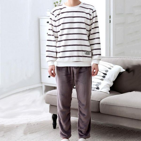 men's sleepwear wenyujh winter long sleeve thick warm flannel pajama sets for men suit pyjamas lounge homewear home clothes, Black;brown
men's sleepwear wenyujh winter long sleeve thick warm flannel pajama sets for men suit pyjamas lounge homewear home clothes, Black;brown