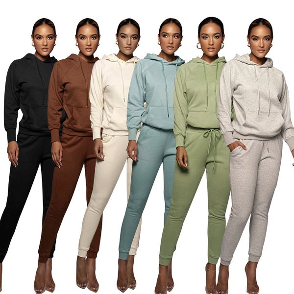 women's tracksuits autumn and winter solid color hooded pullover trousers women's urban casual pocket long-sleeved sweater suit, Gray
women's tracksuits autumn and winter solid color hooded pullover trousers women's urban casual pocket long-sleeved sweater suit, Gray