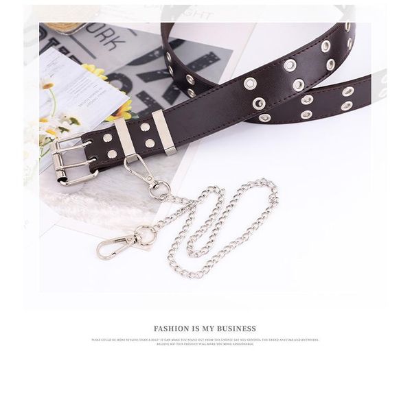 belts 2021 fashion alloy women belt chain luxury for genuine leather style pin buckle jeans decorative, Black;brown
belts 2021 fashion alloy women belt chain luxury for genuine leather style pin buckle jeans decorative, Black;brown