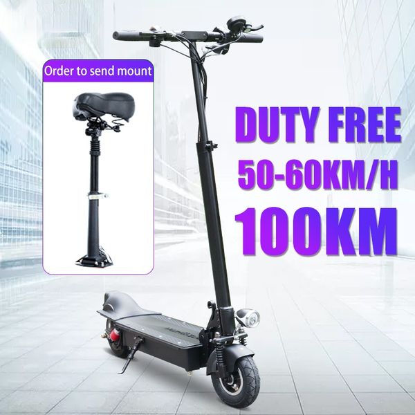 electric scooter foldable 48v 50-60km/h 8inch wheel for work with seat e hoverboard scooter electric hoverboard