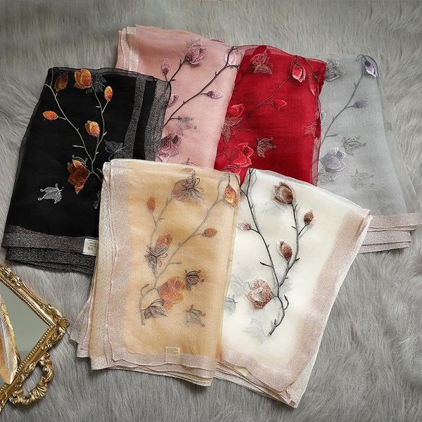 women fashion silk scarf 2021 hangzhou long wild head hijab embroidery shawl scarves, Blue;gray
women fashion silk scarf 2021 hangzhou long wild head hijab embroidery shawl scarves, Blue;gray