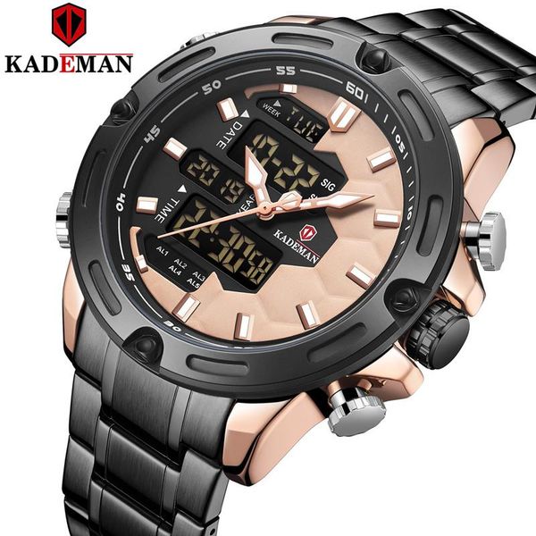 wristwatches original luxury men watch led dual movement sports 3atm full steel bracelet wristwatch brand kademan relogio masculino, Slivery;brown
wristwatches original luxury men watch led dual movement sports 3atm full steel bracelet wristwatch brand kademan relogio masculino, Slivery;brown