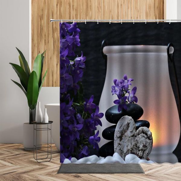 zen garden shower curtain set bathroom decoration purple floral black stone bath curtains with hook living room hanging cloth
zen garden shower curtain set bathroom decoration purple floral black stone bath curtains with hook living room hanging cloth