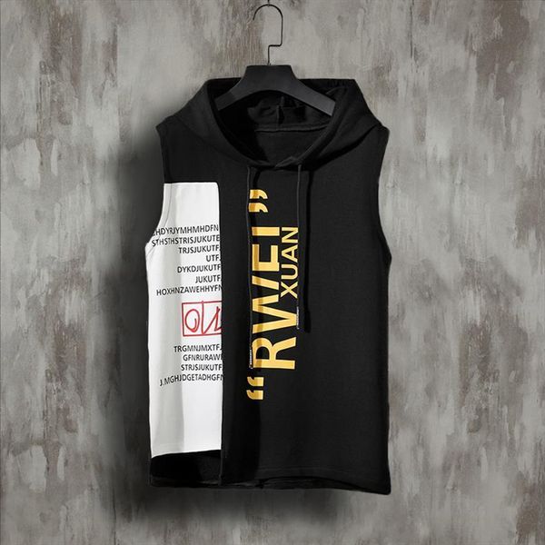 m 7xl plus size hoodies tank for korean fashion gym clothes men oversized sleeveless cotton tee letter print streetwear, White;black
m 7xl plus size hoodies tank for korean fashion gym clothes men oversized sleeveless cotton tee letter print streetwear, White;black