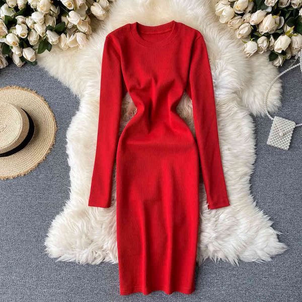 women warm knitted dress autumn winter o neck long sleeve elegant solid pencil dress fashion bodycon sweater dresses 210419, Black;gray
women warm knitted dress autumn winter o neck long sleeve elegant solid pencil dress fashion bodycon sweater dresses 210419, Black;gray