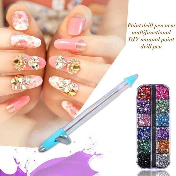 nail art kits 1 set rhinestone plate point drill diamond pencil for painting cross stitch embroidery tool decorations
nail art kits 1 set rhinestone plate point drill diamond pencil for painting cross stitch embroidery tool decorations