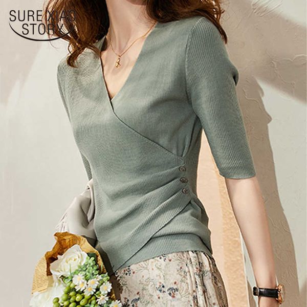 chic half sleeve knitted blouse women summer plus size ladies v-neck blouses blouse knitted womens and blouses 13826 210527, White
chic half sleeve knitted blouse women summer plus size ladies v-neck blouses blouse knitted womens and blouses 13826 210527, White