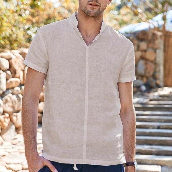 men's casual shirts qiwn 2021 fashion simple solid color cotton linen short-sleeved shirt t men for, White;black
men's casual shirts qiwn 2021 fashion simple solid color cotton linen short-sleeved shirt t men for, White;black