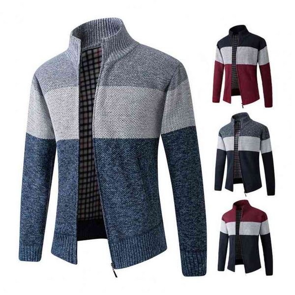 men thick et overcoat long sve turtleneck color block autumn winter warm plush sweater coat, Black
men thick et overcoat long sve turtleneck color block autumn winter warm plush sweater coat, Black