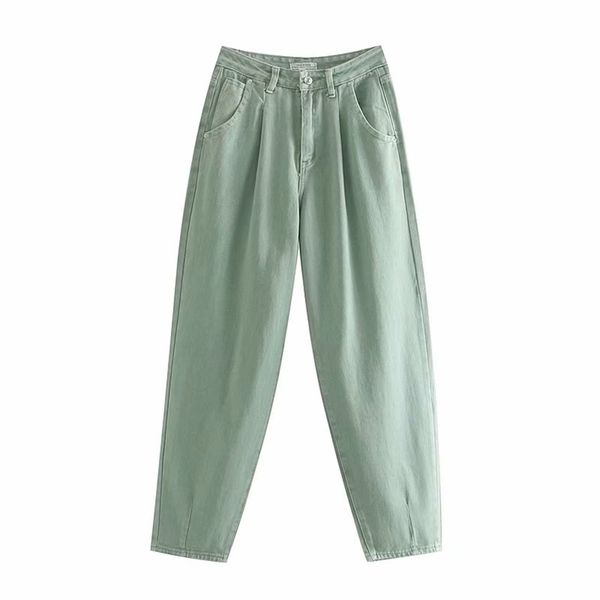 women autumn winter solid casual jeans buttons pockets loose fashion street full length straight clothes 210513, Blue
women autumn winter solid casual jeans buttons pockets loose fashion street full length straight clothes 210513, Blue