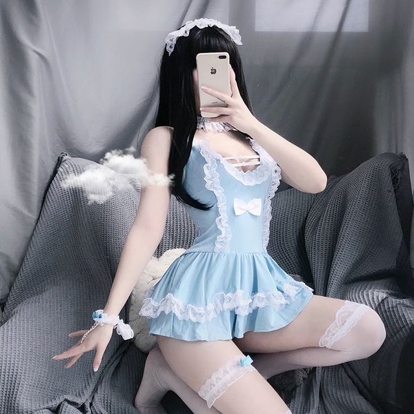 lolita underwear maid cosplay costumes babydoll dress uniform erotic role play servant lingerie for women nightdress, Red;black
lolita underwear maid cosplay costumes babydoll dress uniform erotic role play servant lingerie for women nightdress, Red;black