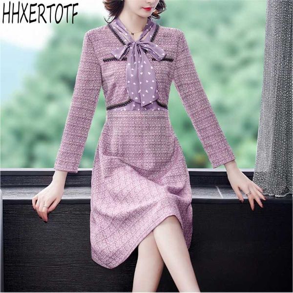 spring autumn tweed plaid elegant party dress knee length splicing long sleeve slim a-line dresses vestidos 210531, Black;gray
spring autumn tweed plaid elegant party dress knee length splicing long sleeve slim a-line dresses vestidos 210531, Black;gray