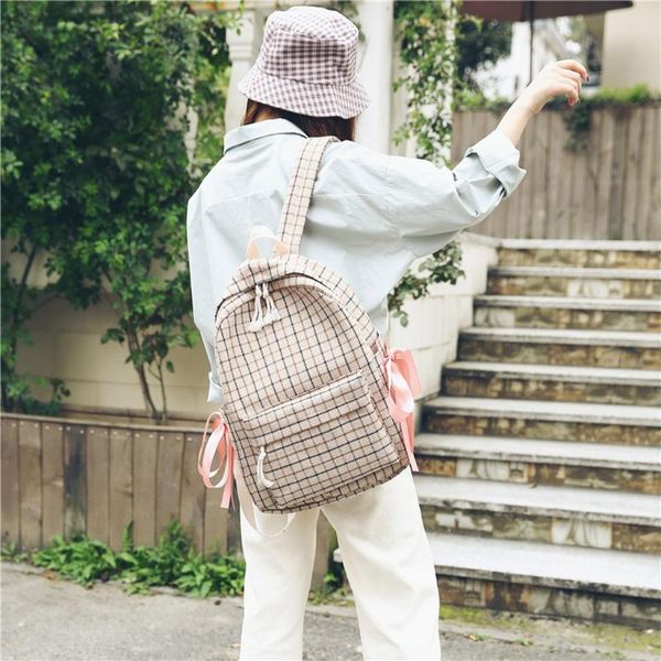 women school backpack princess bookbag student small fresh plaid bow bags for teenage girls bag mochila escolar
women school backpack princess bookbag student small fresh plaid bow bags for teenage girls bag mochila escolar