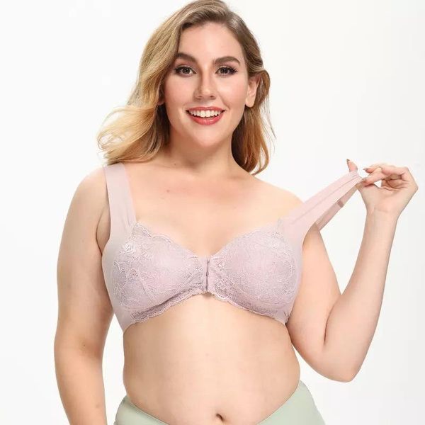 bras plus size front buckle no steel ring lace bra women's traceless beauty back underwear solid color u-back breast-feeding lingerie, Red;black
bras plus size front buckle no steel ring lace bra women's traceless beauty back underwear solid color u-back breast-feeding lingerie, Red;black