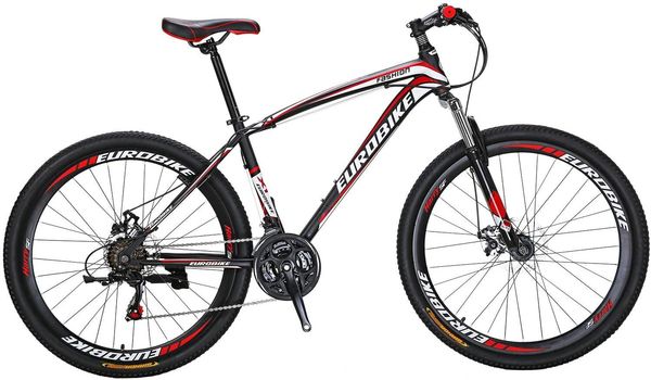 obk 27 5 wheels mountain bike daul disc brakes 21 speed mens bicycle front suspension mtb red aluminium rims
obk 27 5 wheels mountain bike daul disc brakes 21 speed mens bicycle front suspension mtb red aluminium rims