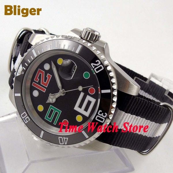 bliger 40 mm black sterial dial date sapphire reflection ceramic nozzle automatic clock bl110, Slivery;brown
bliger 40 mm black sterial dial date sapphire reflection ceramic nozzle automatic clock bl110, Slivery;brown