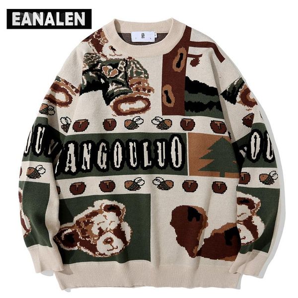 men's sweaters harajuku vintage graffiti anime sweater men oversized korean clothing knitted pullover women's jumper grandpa ugly, White;black
men's sweaters harajuku vintage graffiti anime sweater men oversized korean clothing knitted pullover women's jumper grandpa ugly, White;black