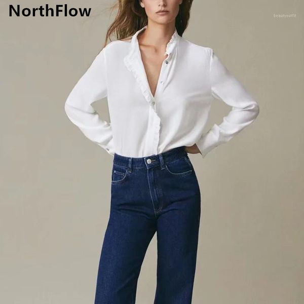 women's blouses & shirts northflow 2021 blusas blouse ruffles casual solid mujer de moda kimono cascading plus size womens, White
women's blouses & shirts northflow 2021 blusas blouse ruffles casual solid mujer de moda kimono cascading plus size womens, White