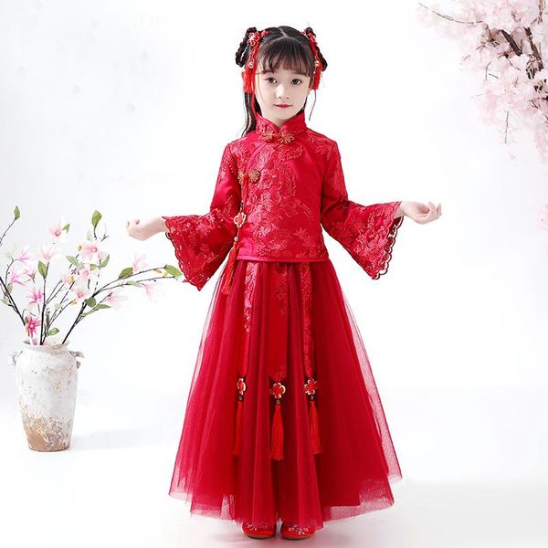 red chinese girls elegant princess lace dress toddler party holiday year dresses for baby ethnic clothing
red chinese girls elegant princess lace dress toddler party holiday year dresses for baby ethnic clothing