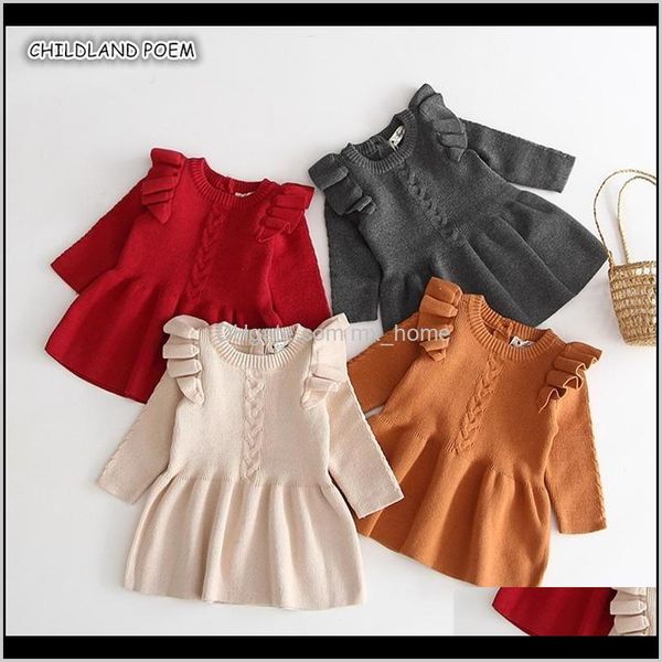 clothing baby maternity drop delivery 2021 knitted clothes born autumn winter girl ruffle baby cotton toddler dress kids dresses for girls 2, Red;yellow
clothing baby maternity drop delivery 2021 knitted clothes born autumn winter girl ruffle baby cotton toddler dress kids dresses for girls 2, Red;yellow