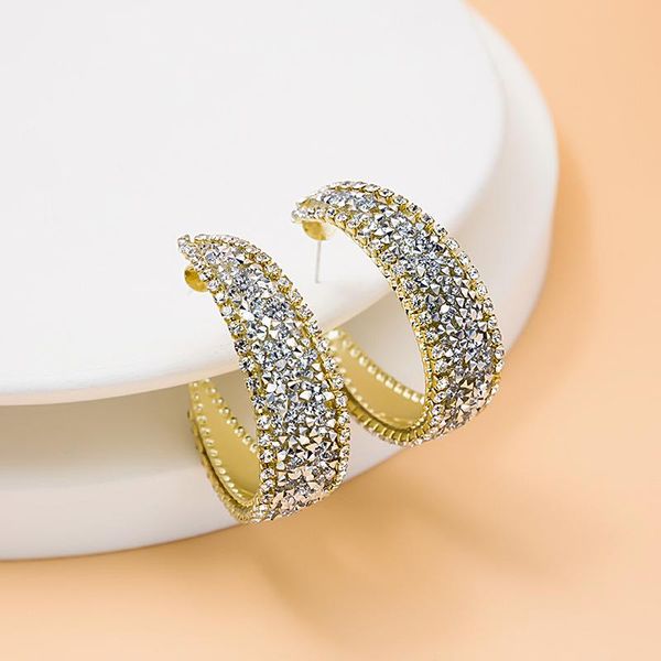 hoop & huggie lovoacc temperament c shape multicolor earring for women girls exquisite rhinestones metallic wedding jewelry, Golden;silver
hoop & huggie lovoacc temperament c shape multicolor earring for women girls exquisite rhinestones metallic wedding jewelry, Golden;silver